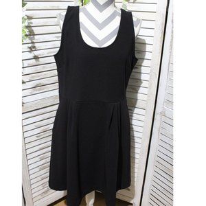 Liz Claiborne A-line black sleeveless dress (1261)